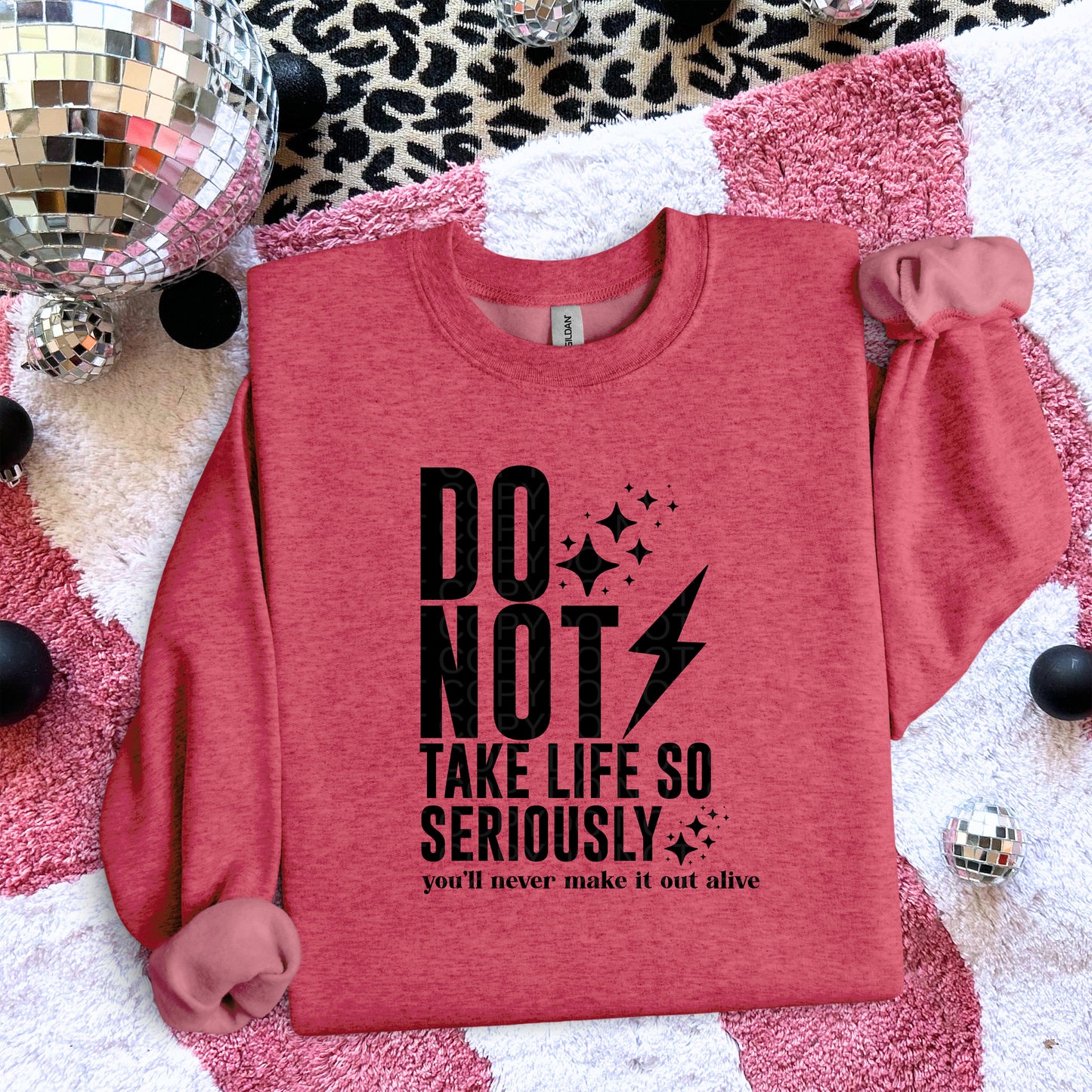 Do Not Take Life Seriously Black Ink - TRANSFERS (L)