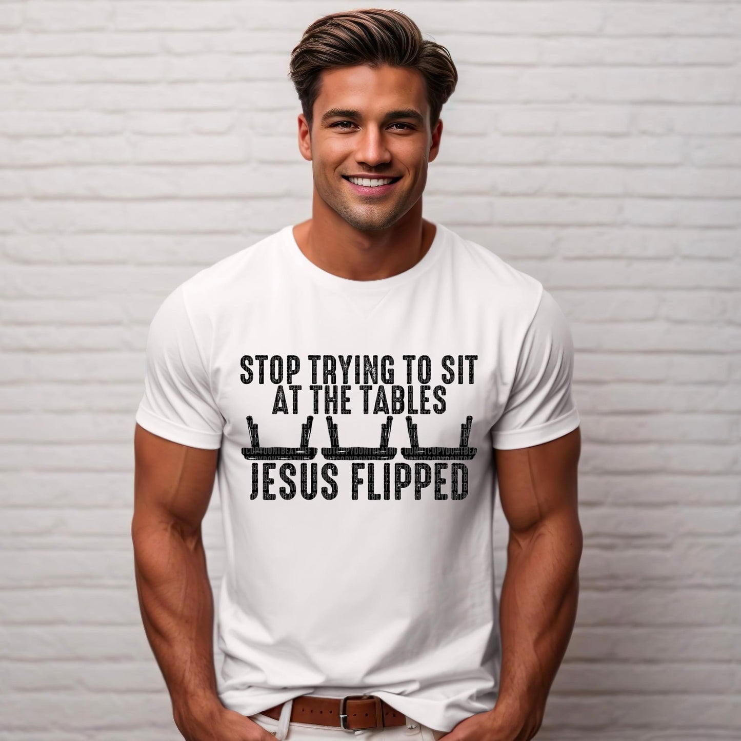 Stop trying to sit at the tables Jesus flipped- (SDD)