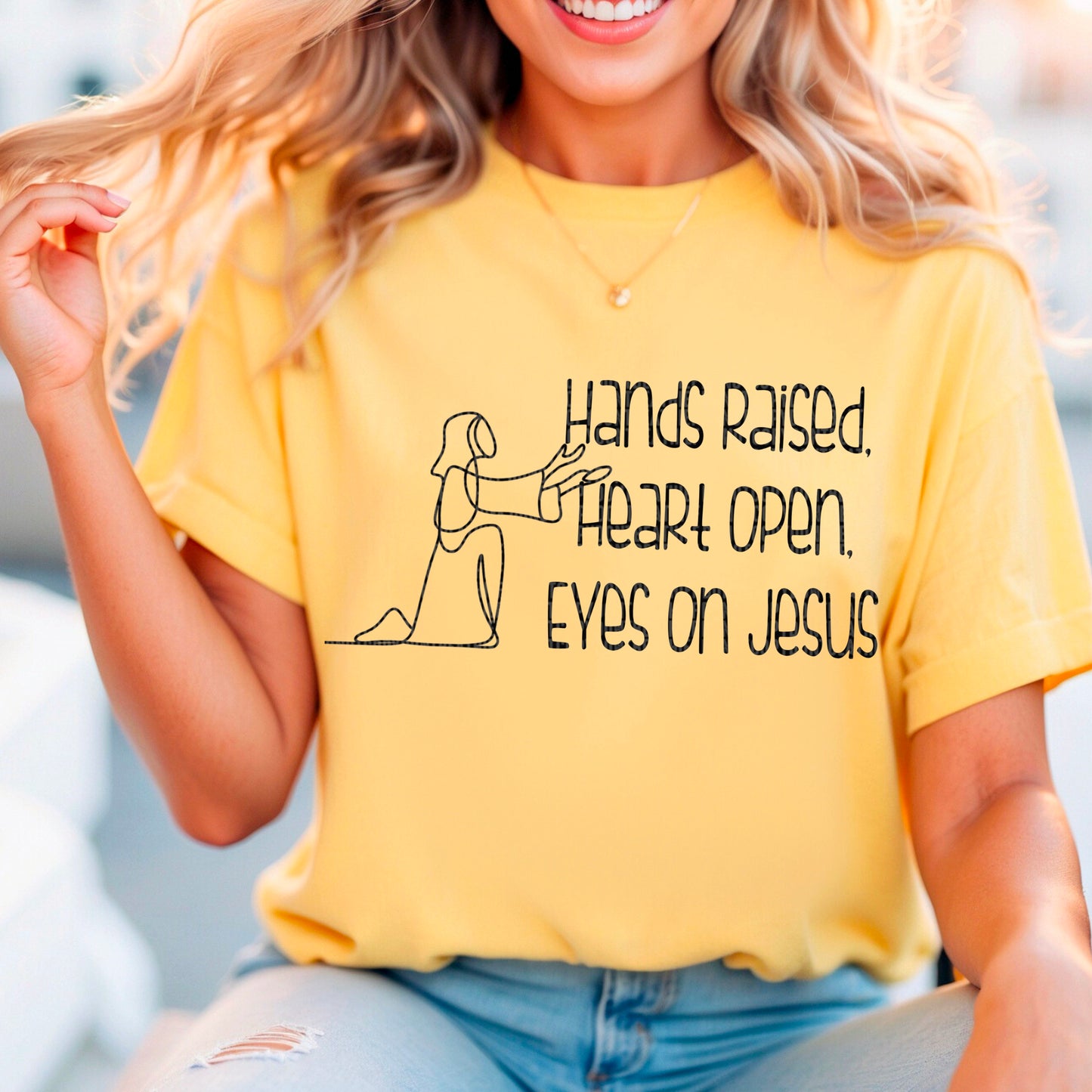 Hands Raised Heart Open -   TRANSFERS (SDD)