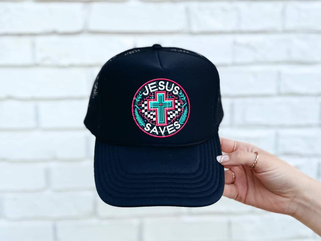 Jesus Saves -Hat Transfer (TE)