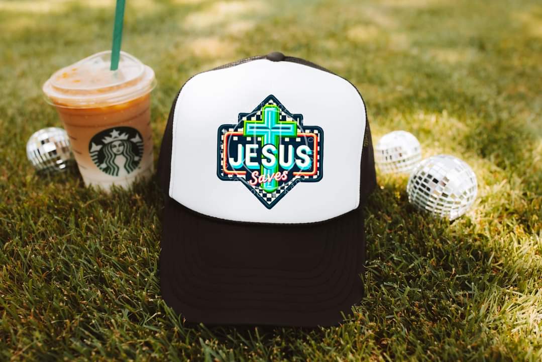 Jesus Saves -Hat Transfer (TE)