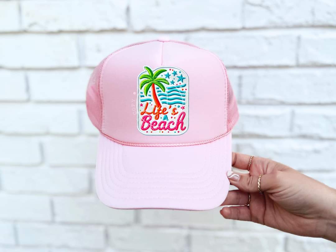 Life's A Beach -Hat Transfer (TE)