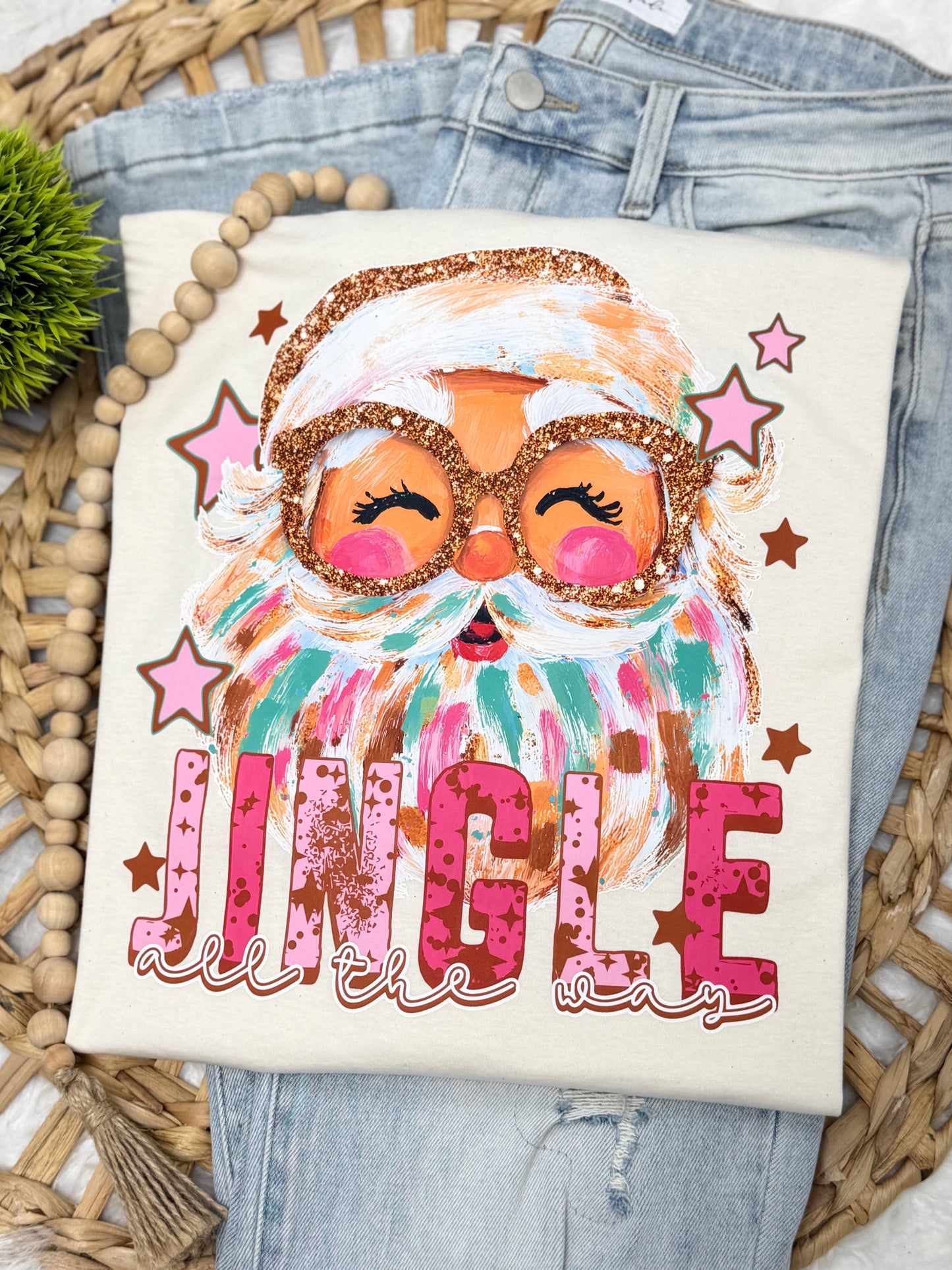 Jingle All The Way | Natural - COMPLETED TEE