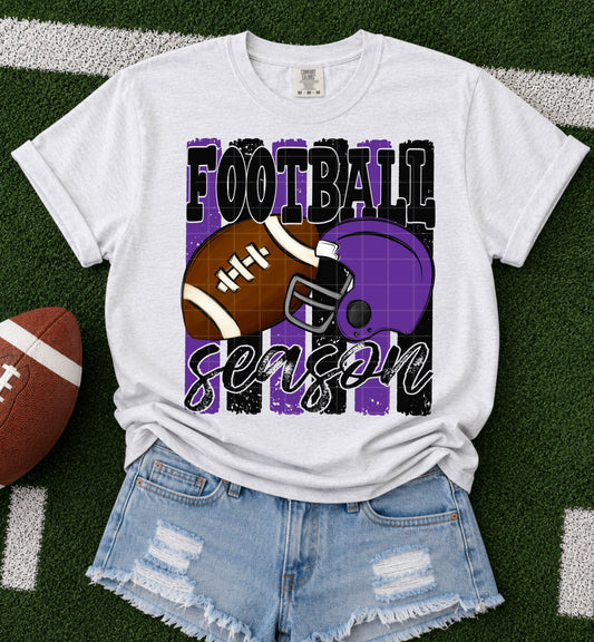 Football Season / Black & Purple -  TRANSFER (SDD)