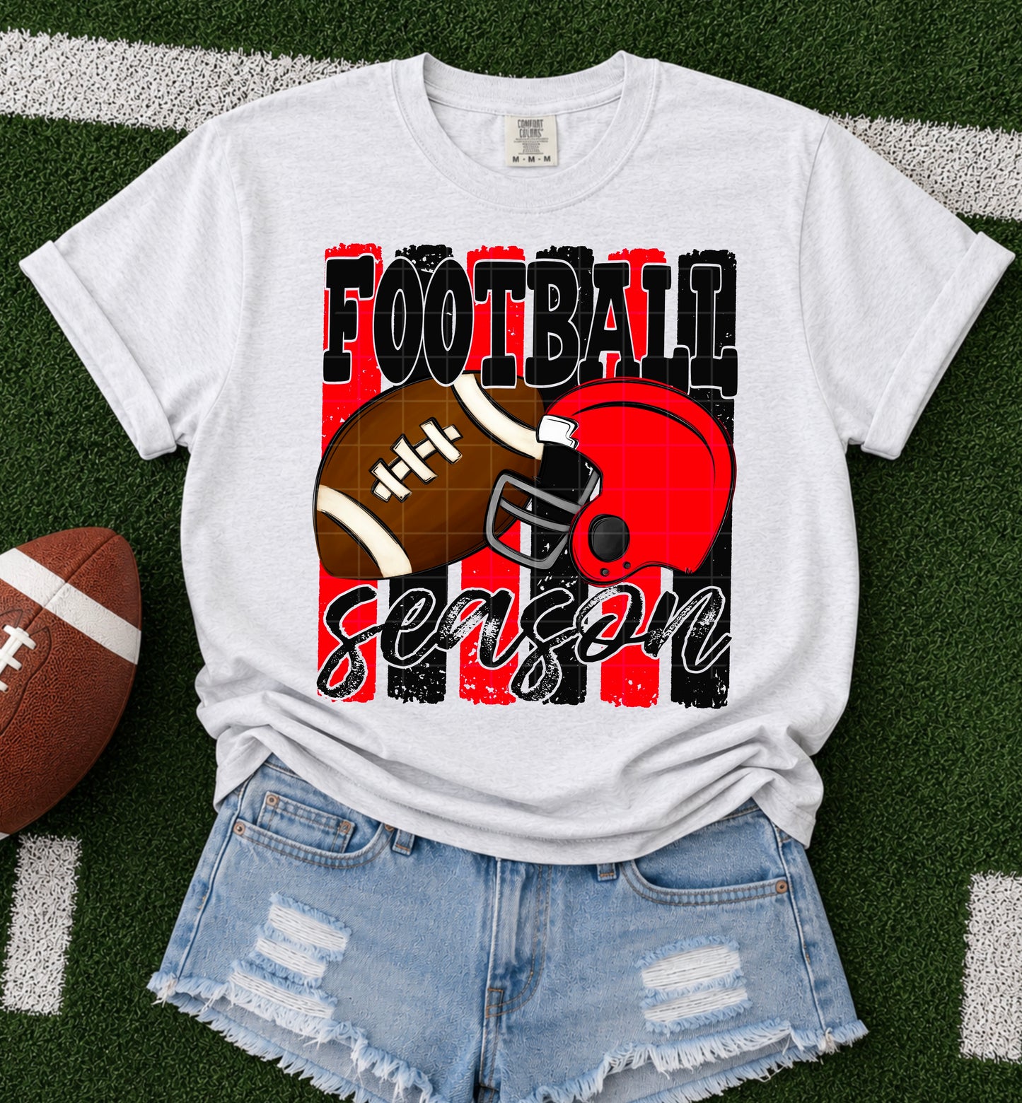 Football Season / Black & Red -  TRANSFER (SDD)