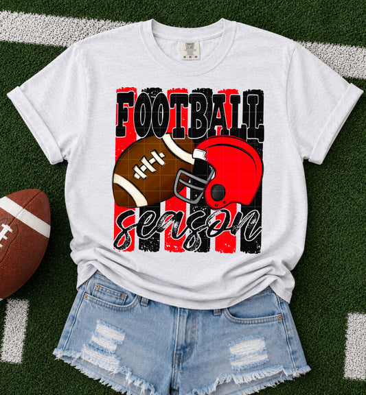 Football Season / Black & Red -  TRANSFER (SDD)