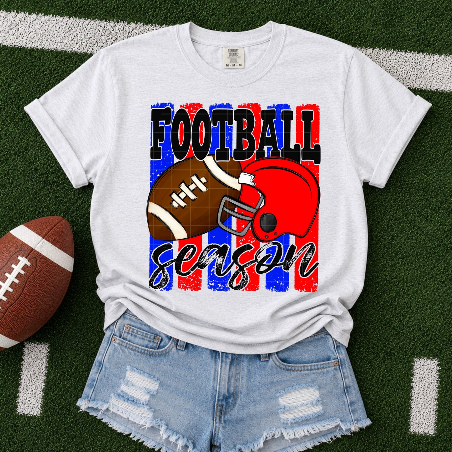 Football Season / Blue & Red -  TRANSFER (SDD)