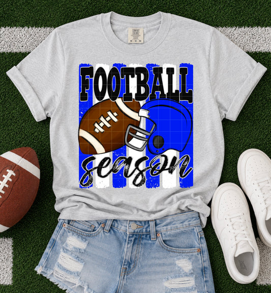 Football Season / Blue & White -  TRANSFER (SDD)