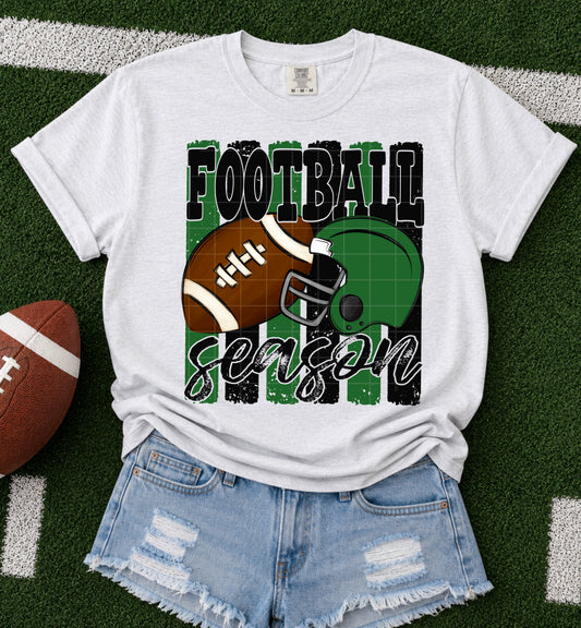 Football Season / Green & Black -  TRANSFER (SDD)