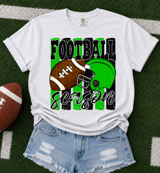 Football Season / Green & Black -  TRANSFER (SDD)