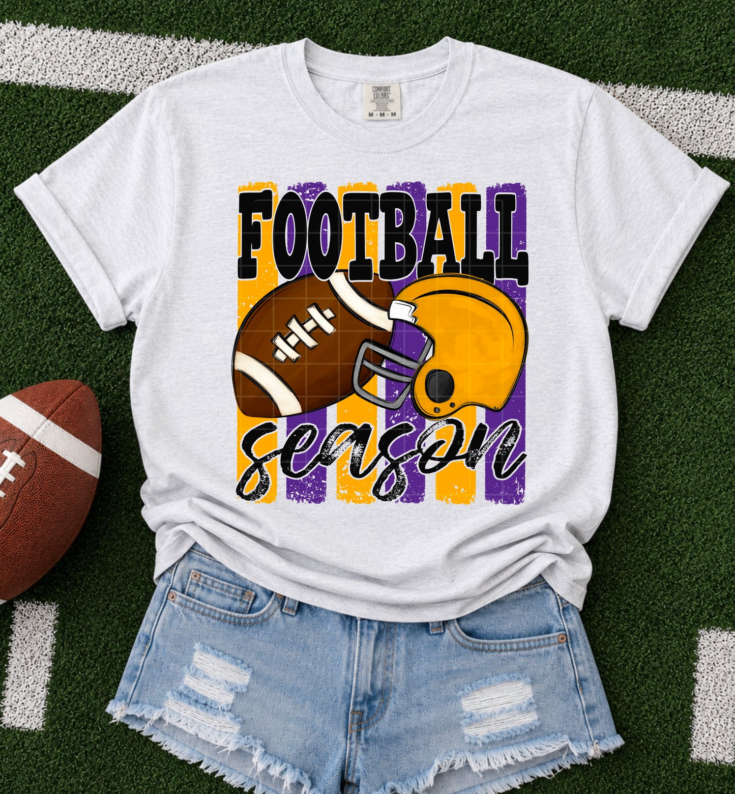 Football Season / Purple &  Yellowgold -  TRANSFER (SDD)
