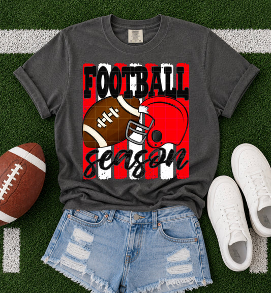 Football Season / Red &  White -  TRANSFER (SDD)