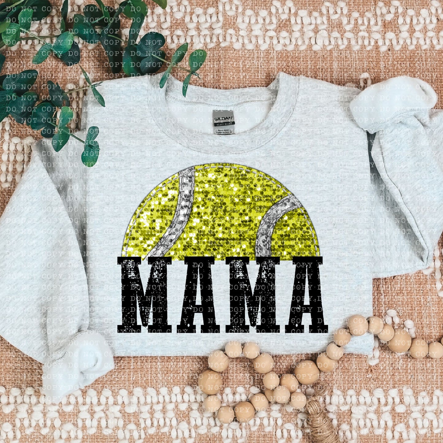 Tennis Mama faux sequin - Transfer (E)