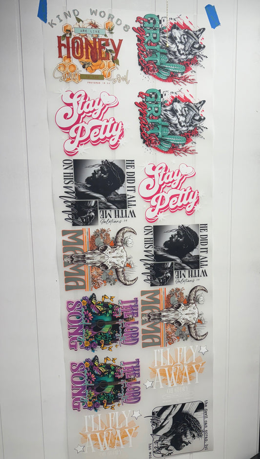 Kind Words Are Like Honey- Pre Made Gang Sheet