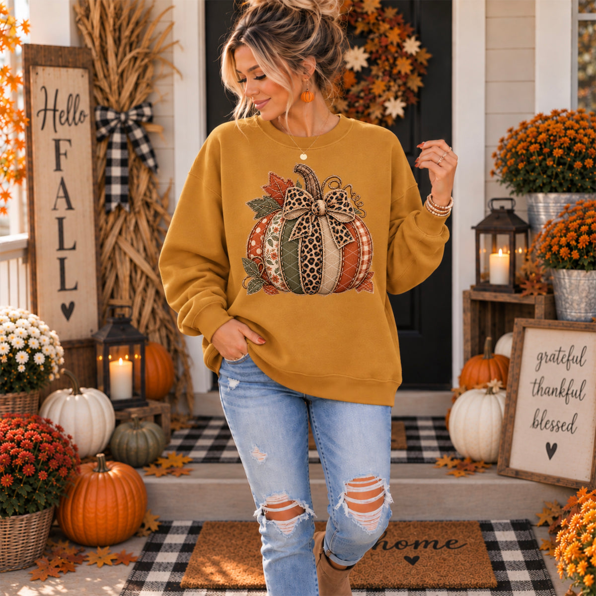 Fabric Pumpkin - Transfers (SDD)