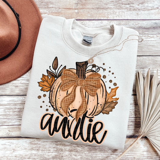 Fall Glitter Auntie  -   TRANSFER (SDD)