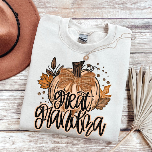 Fall Glitter Great Grandma  -   TRANSFER (SDD)