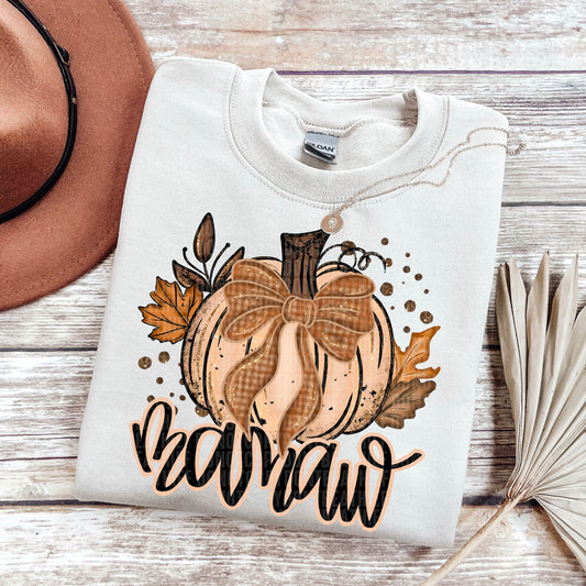 Fall Glitter Mamaw  -   TRANSFER (SDD)