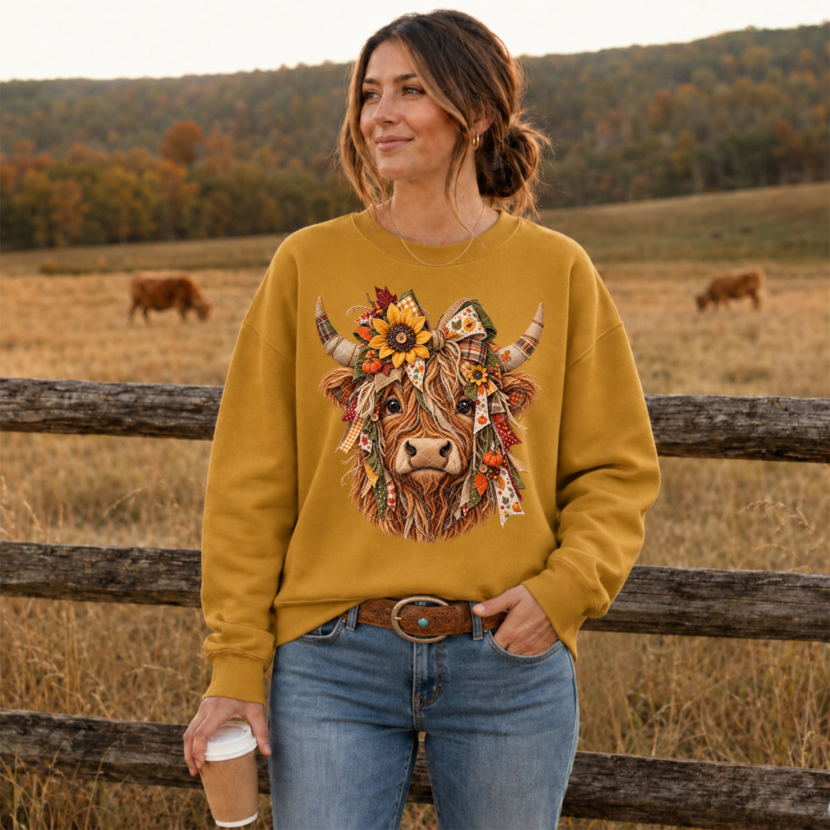 Fall Sunflower Highland - Transfers (SDD)
