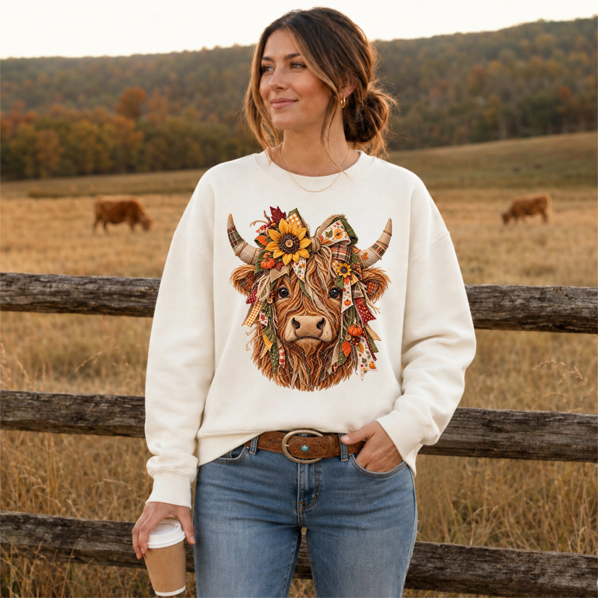 Fall Sunflower Highland - Transfers (SDD)