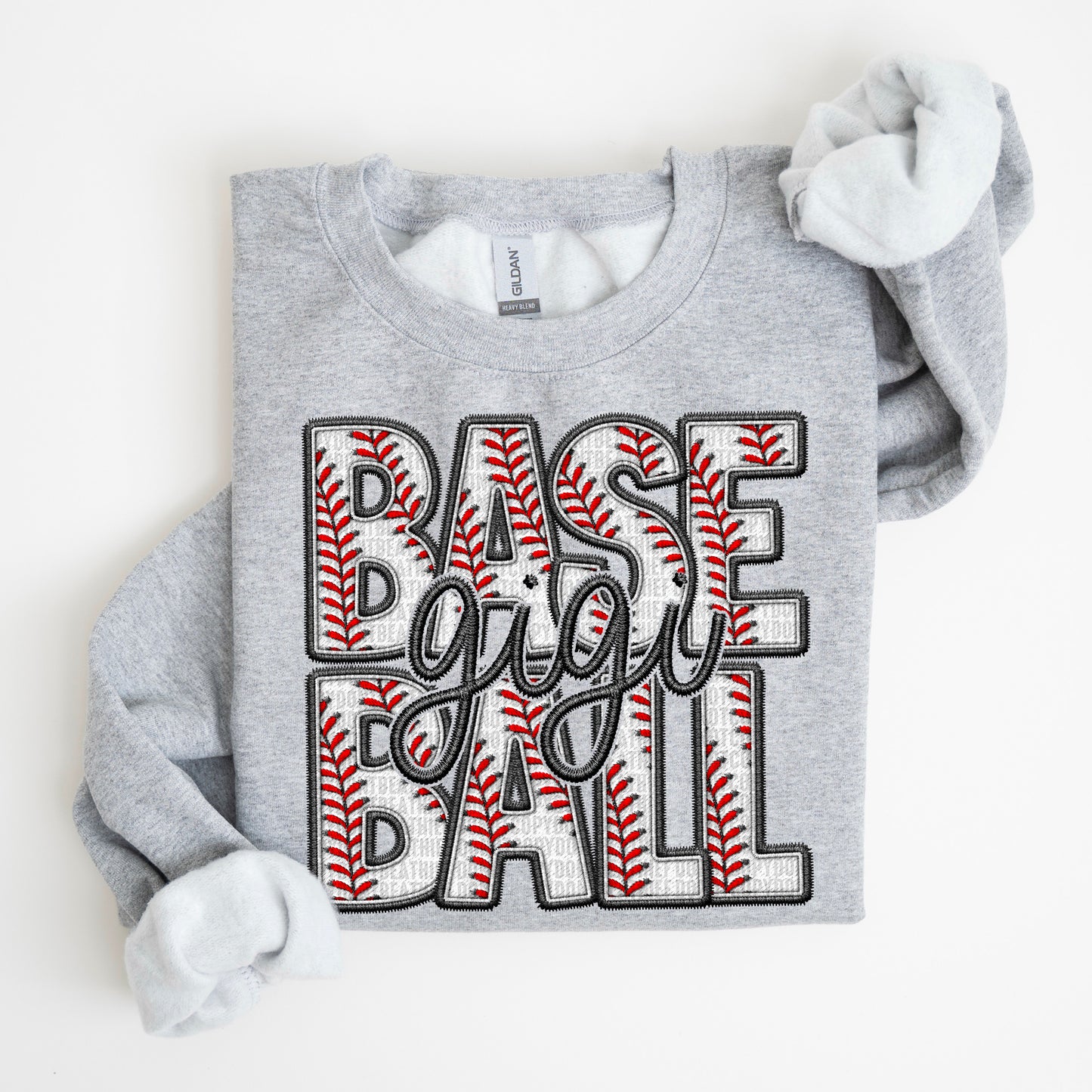 Faux Embroidery Baseball Names  - Transfer (SDD)
