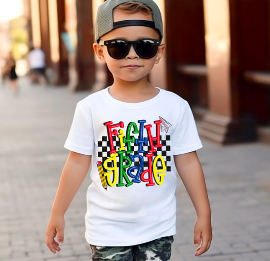 Fitfth Grade Checkered -   TRANSFER (SDD)