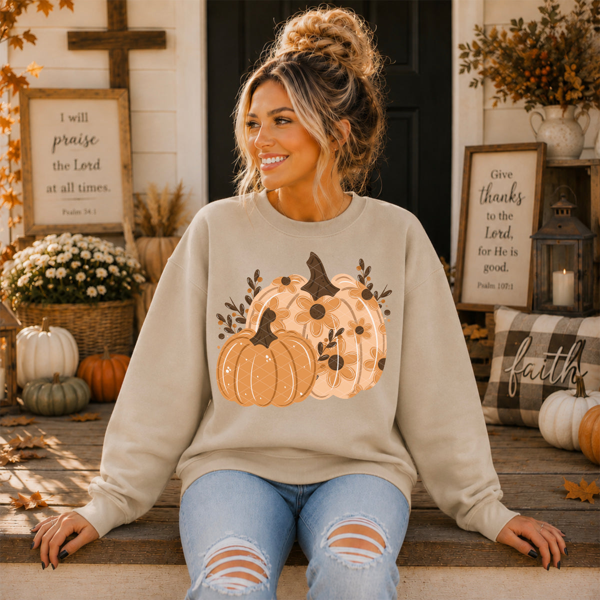 Floral Pumpkins - Transfers (SDD)