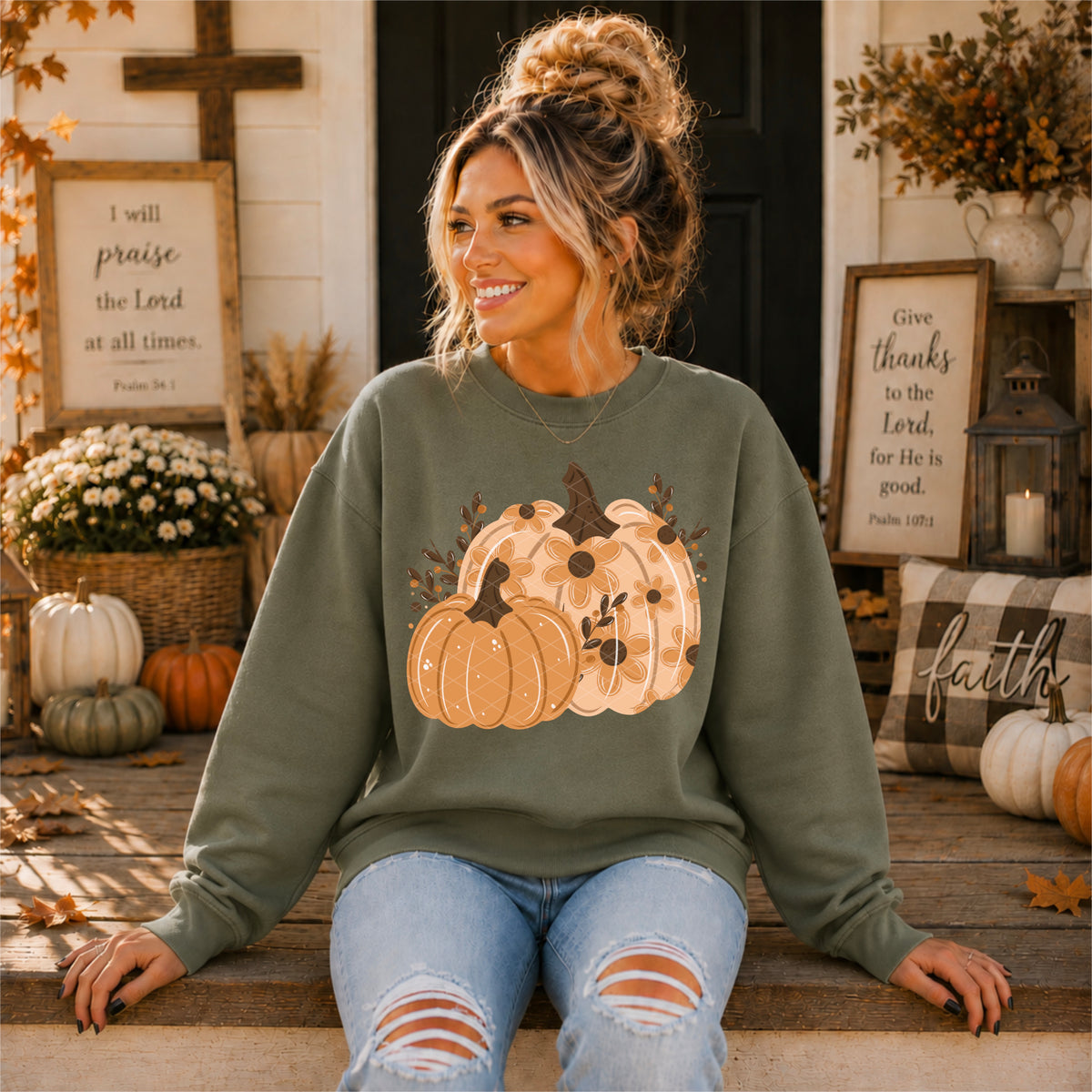 Floral Pumpkins - Transfers (SDD)