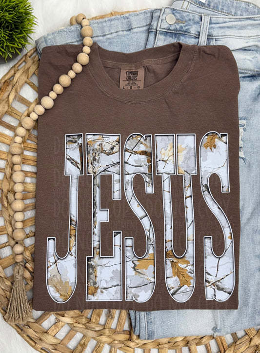 White Camo Jesus - COMPLETED TEE
