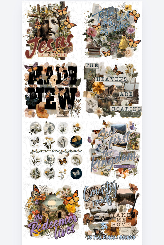 Jesus Paid It All - PRE MADE GANG SHEET