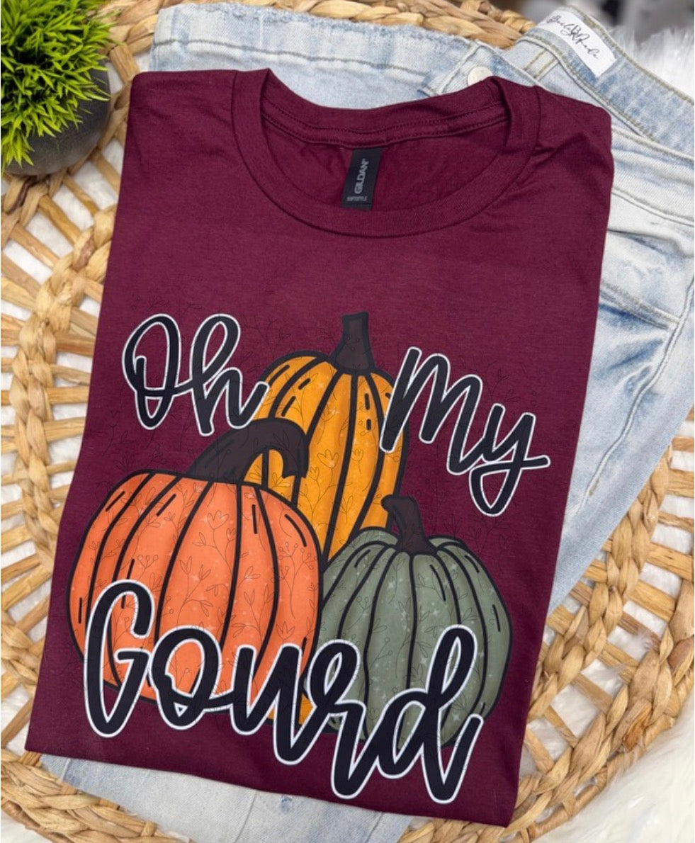 Oh My Gourd | Maroon- COMPLETED TEE