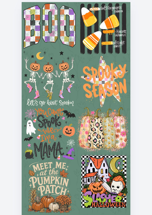 Boo Pre Made Gang Sheet