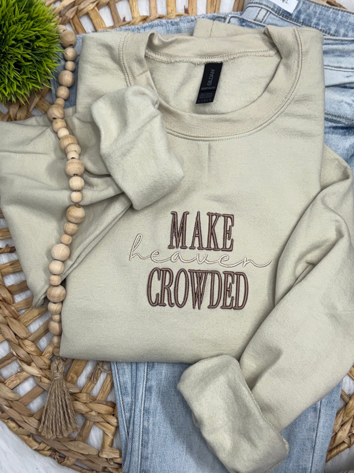 Make Heaven Crowded Puff- EMBROIDERED SWEATSHIRT