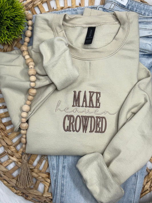 Make Heaven Crowded Puff- EMBROIDERED SWEATSHIRT
