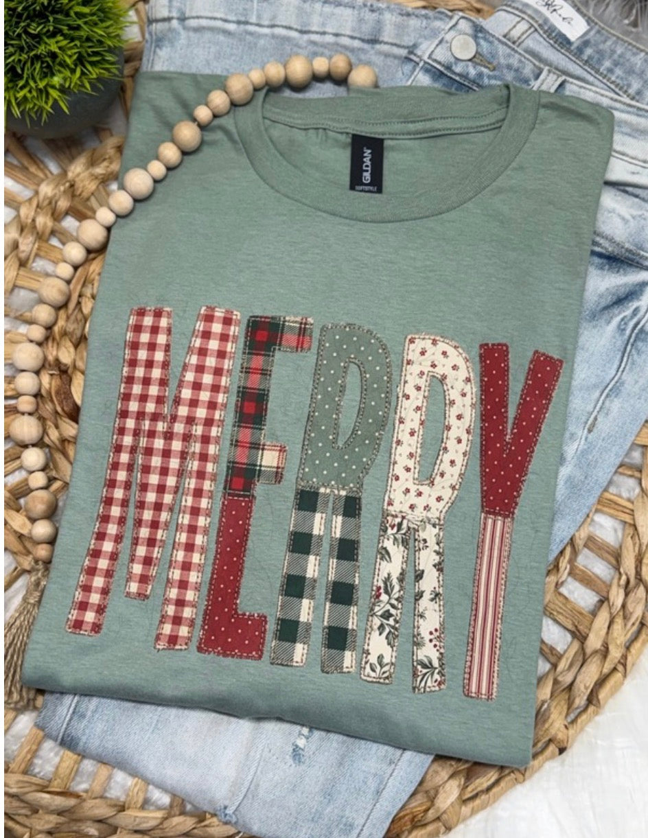 Merry | Sage- COMPLETED TEE