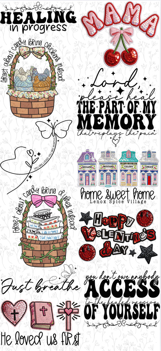 Healing in progress - PRE MADE GANG SHEET