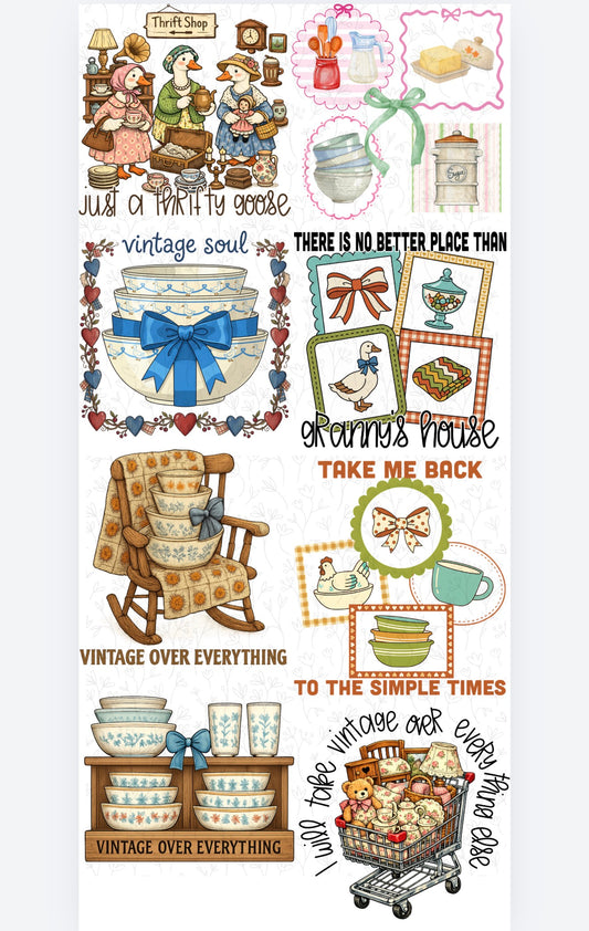 Just a Thrifty Goose Pre Made Gang Sheet