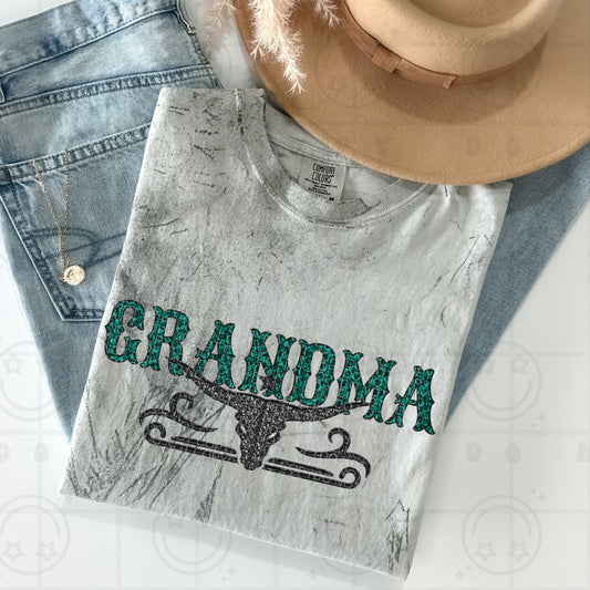 Teal Lace Grandma - TRANSFERS (HW)