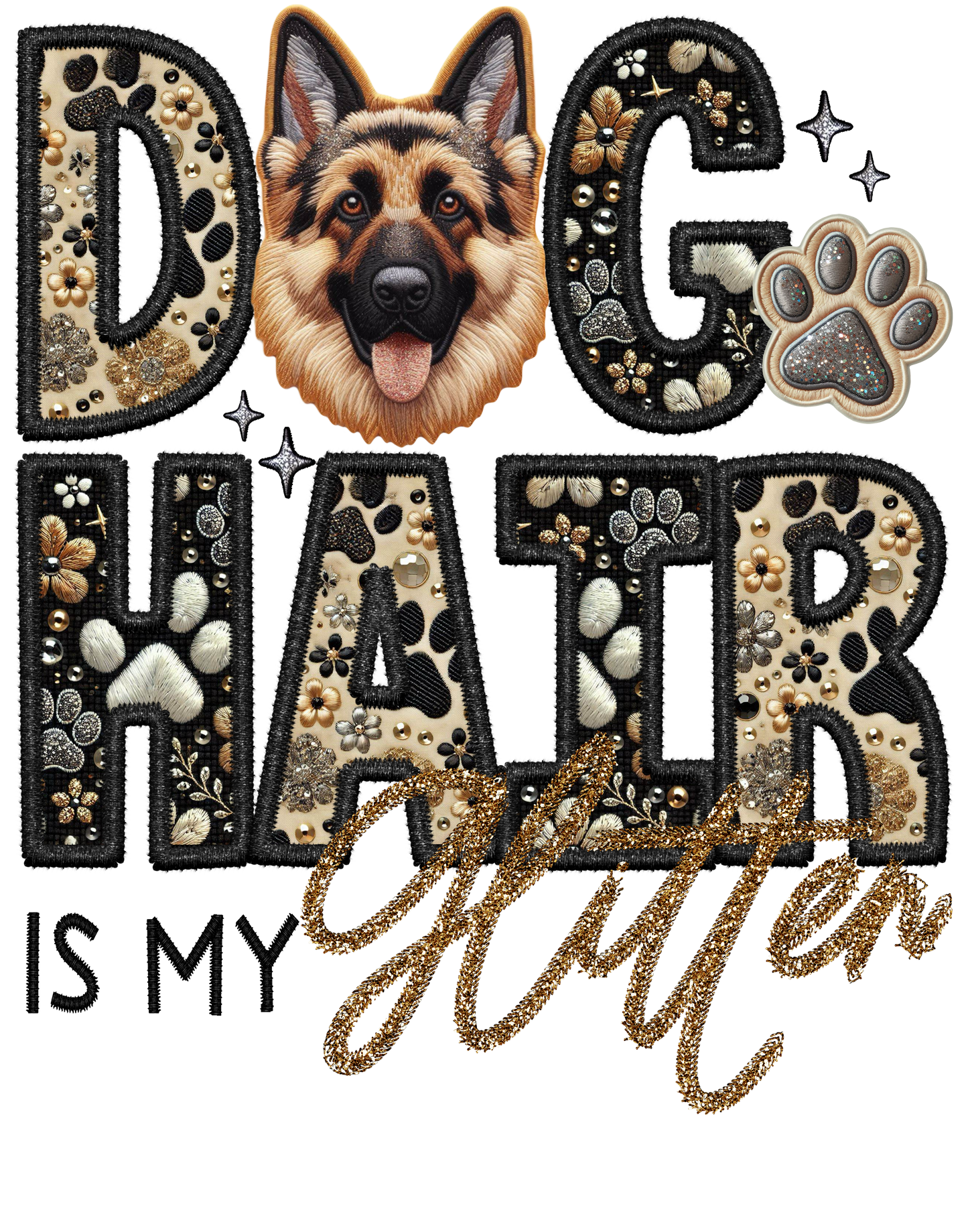 Dog Hair is My Glitter - Transfer (TGG)