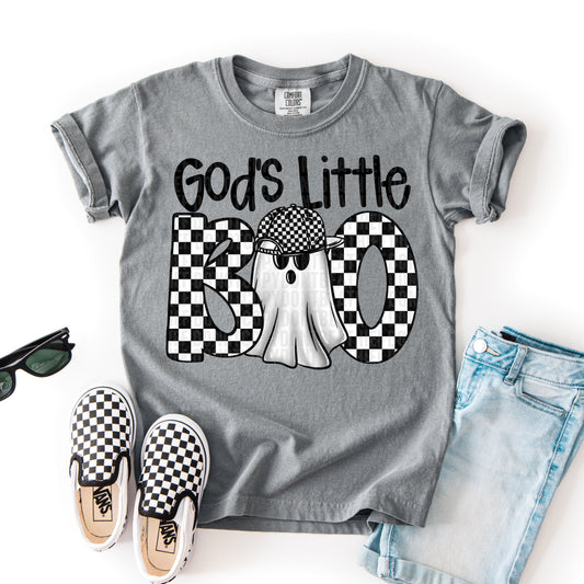 God's Little Boo Checkered -   TRANSFER (SDD)
