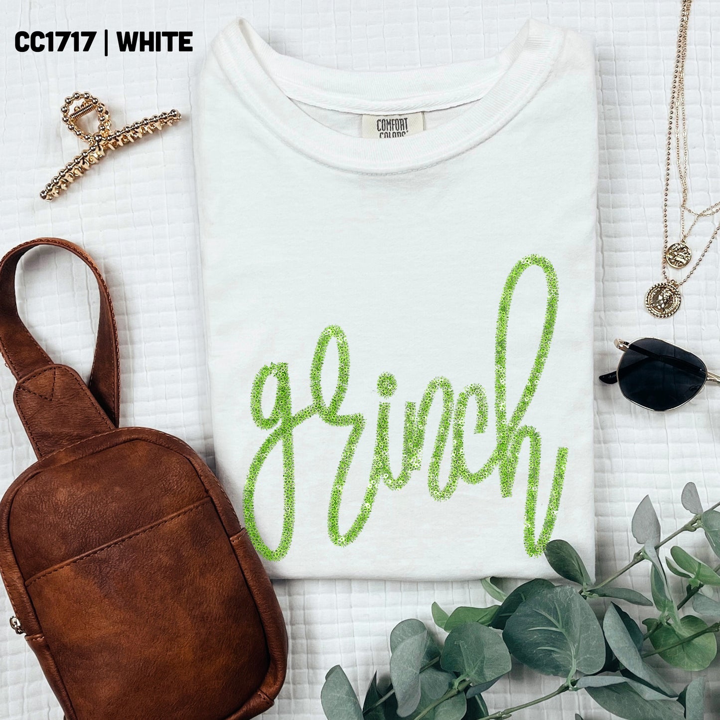 Grinch Faux Tinsel - TRANSFER (TGG)