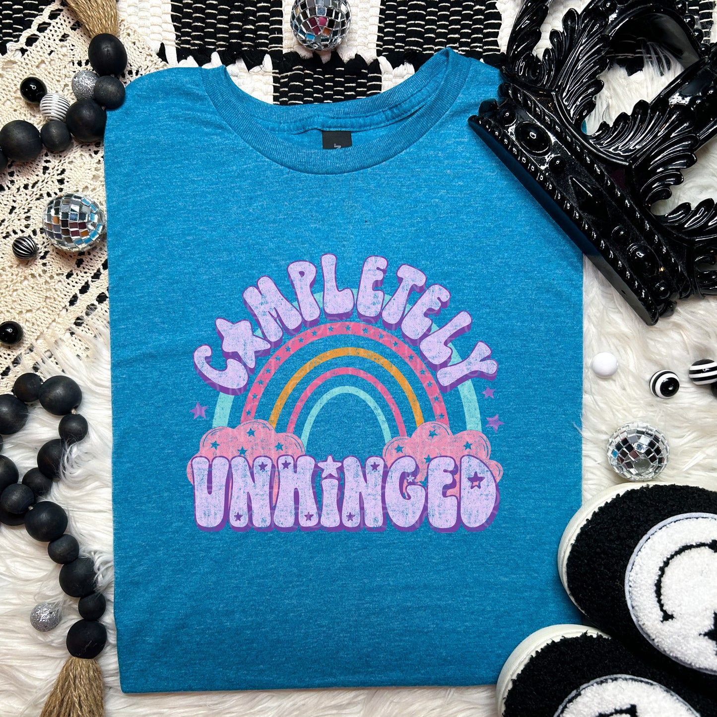 Completely Unhinged Retro Rainbow -  TRANSFERS (SD)