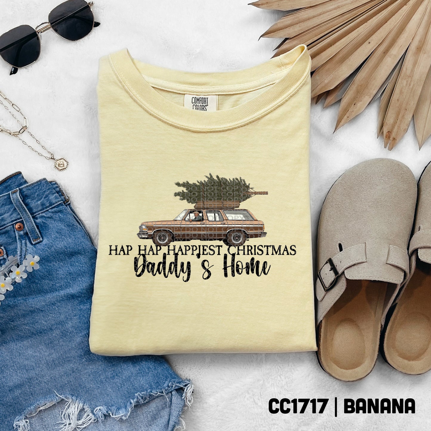 Daddy’s Home Station Wagon with Tree - TRANSFER (TGG)