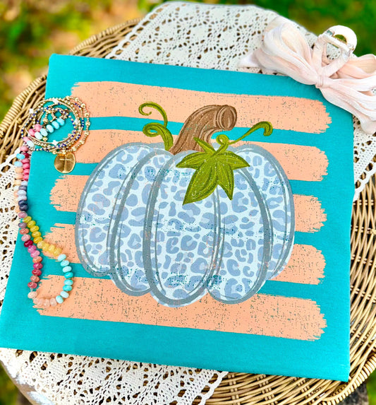 Blue Leopard Pumpkin- TRANSFER (CC)
