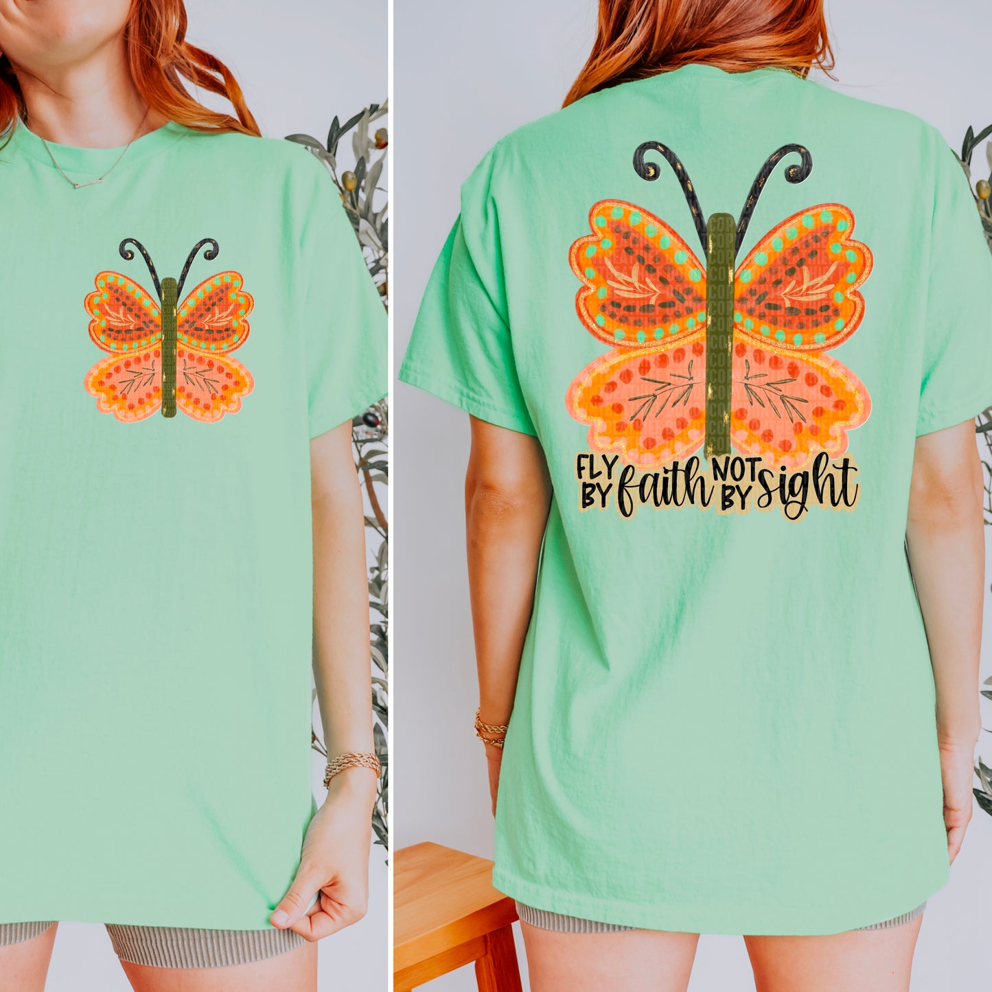 Fly by Faith Not by Sight Butterfly - Transfer (SDD)