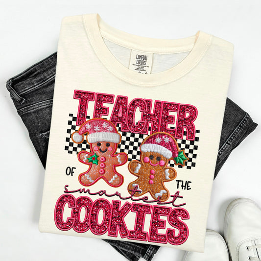 Teacher of the Smartest Cookies Gingerbread - TRANSFER (SDD)