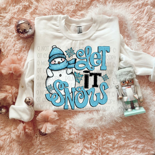 Let It Snow Snowman - TRANSFER (SW)