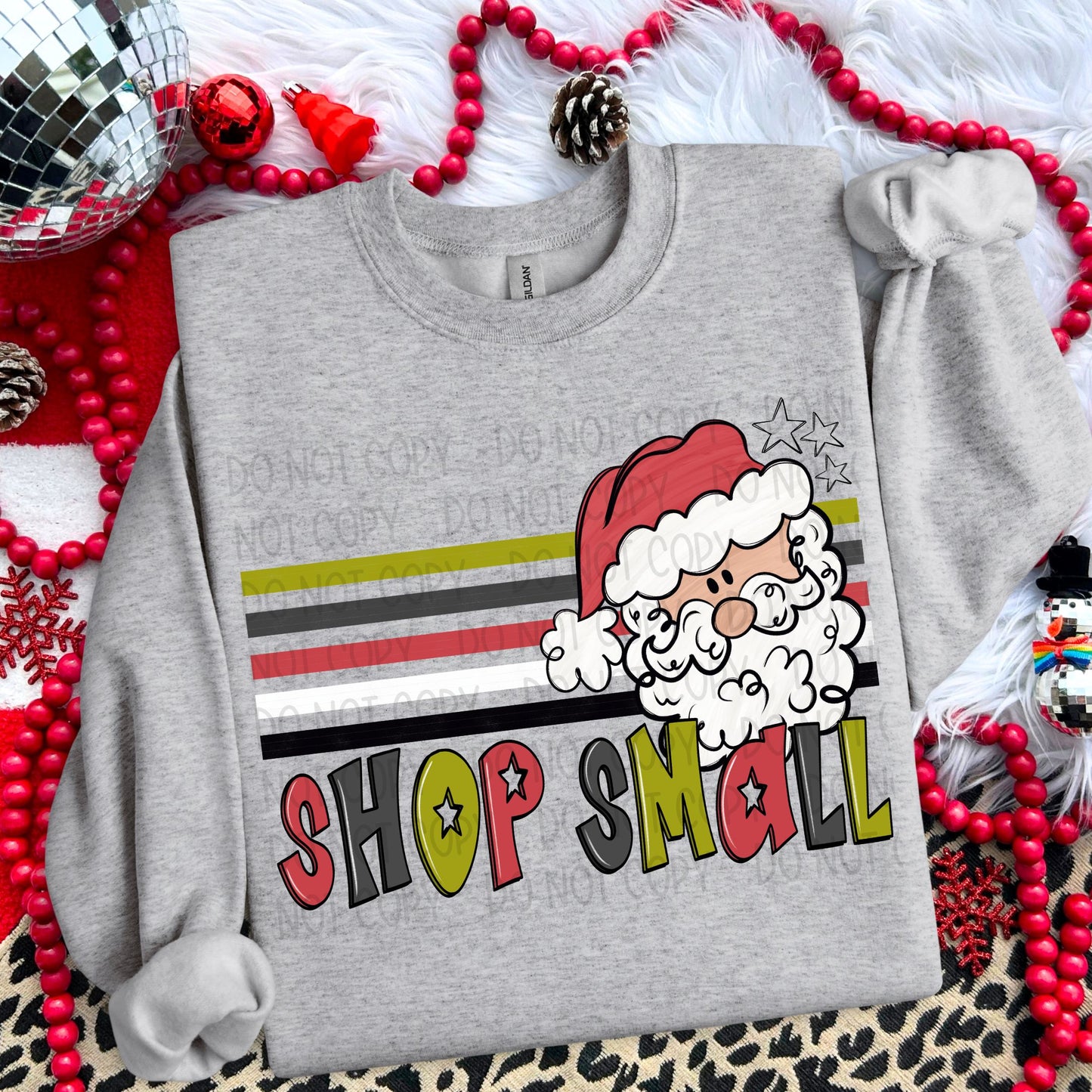 Shop Small Cartoon Santa - TRANSFER (SW)