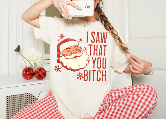 I Saw That You Bitch Santa - TRANSFER (L)