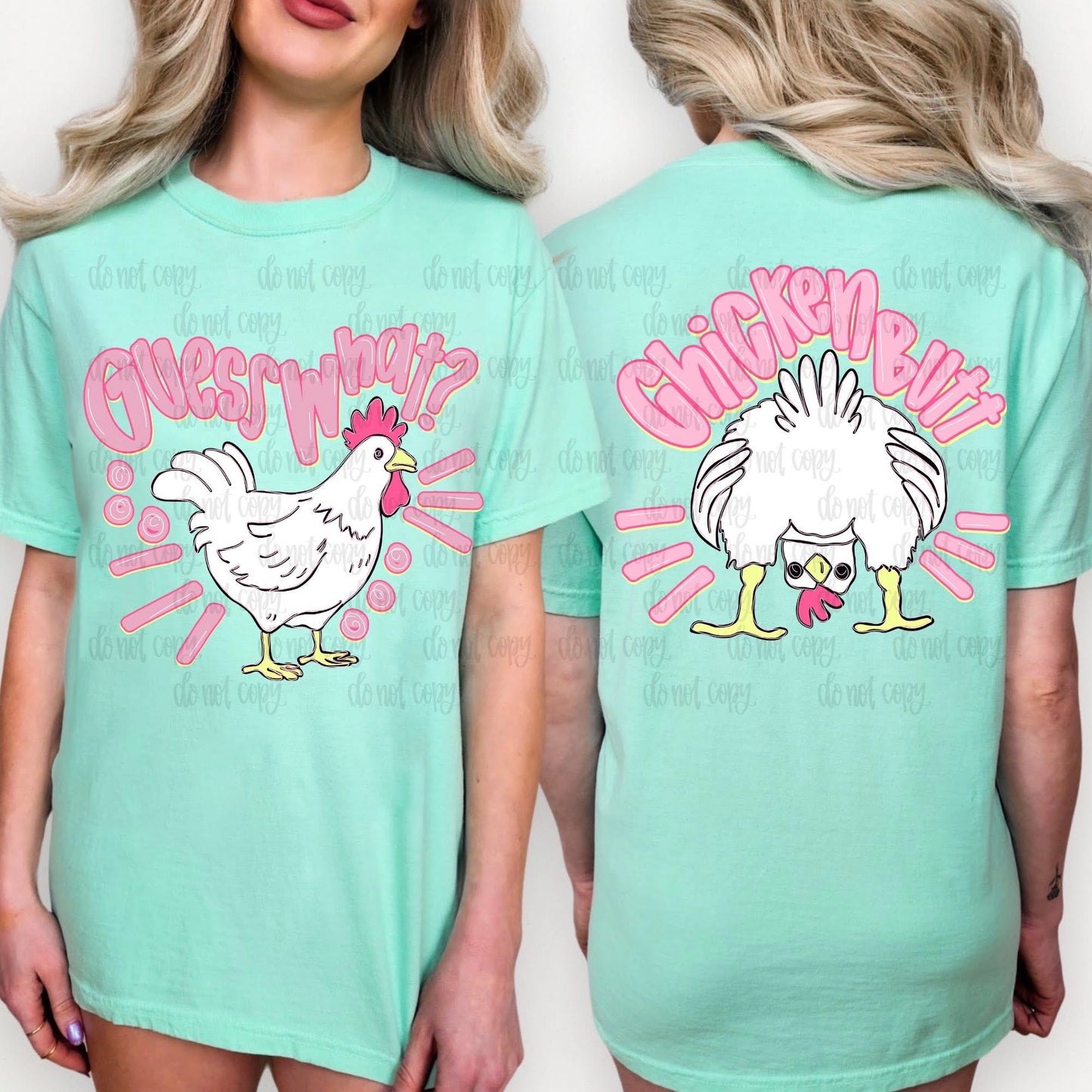 Chicken Butt  BACK ONLY- TRANSFER (CL)